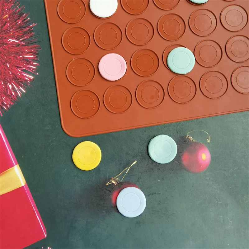 30-Cavity Non-Stick Silicone Macaron Baking Mat – Reusable DIY Pastry Mold Sheet, Oven-... - SKU NSSM1908 - UGI Packaging