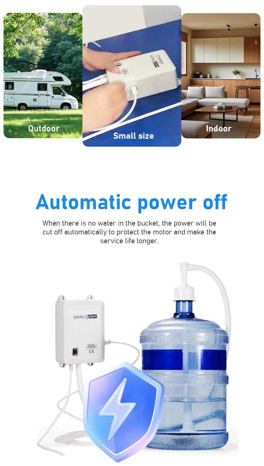 Drinking Water Pumps 220V/110V Automatic Switching Barrel Pumps Food Grade Self-