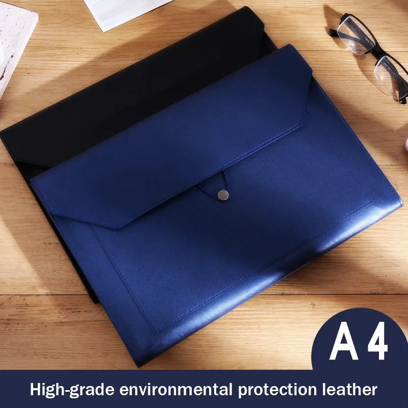 Document Storage Leather Office Leather Zipper Bag Document A4 Leather File Bag Aliexpress
