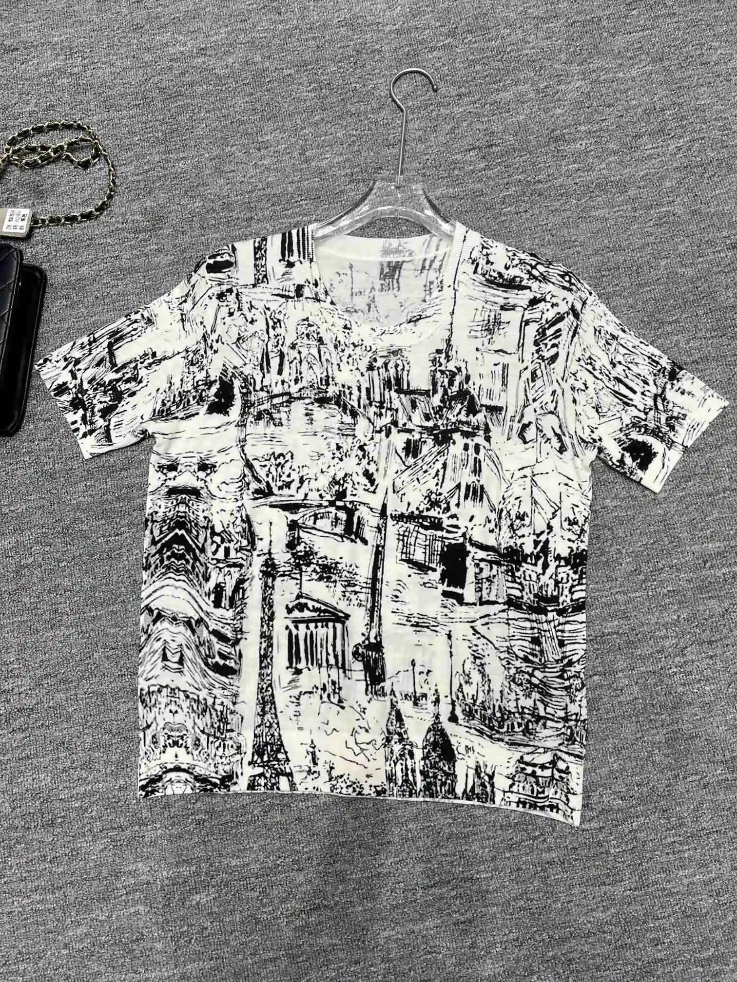 

Модные женские Топы И Футболки aa6444, популярный Европейский дизайн 2024, футболки в стиле фотографий, женская одежда