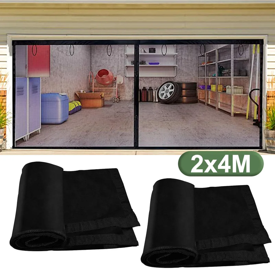 Seamless Retractable Garage Door Insect Screen