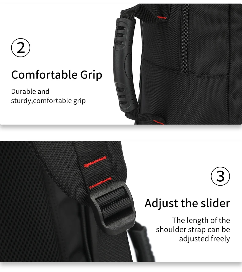 Herren-Rucksack für Reisen mit Großer Kapazität, Business-Reisetasche, Wasserdichter Outdoor-Wanderrucksack, Freizeitrucksack – Detail 32