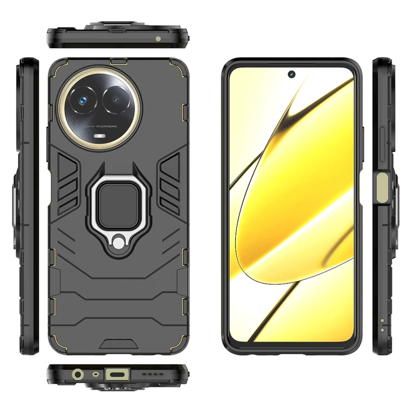 Durable Magnetic Armor Case with Stand - Shockproof Bumper Protection