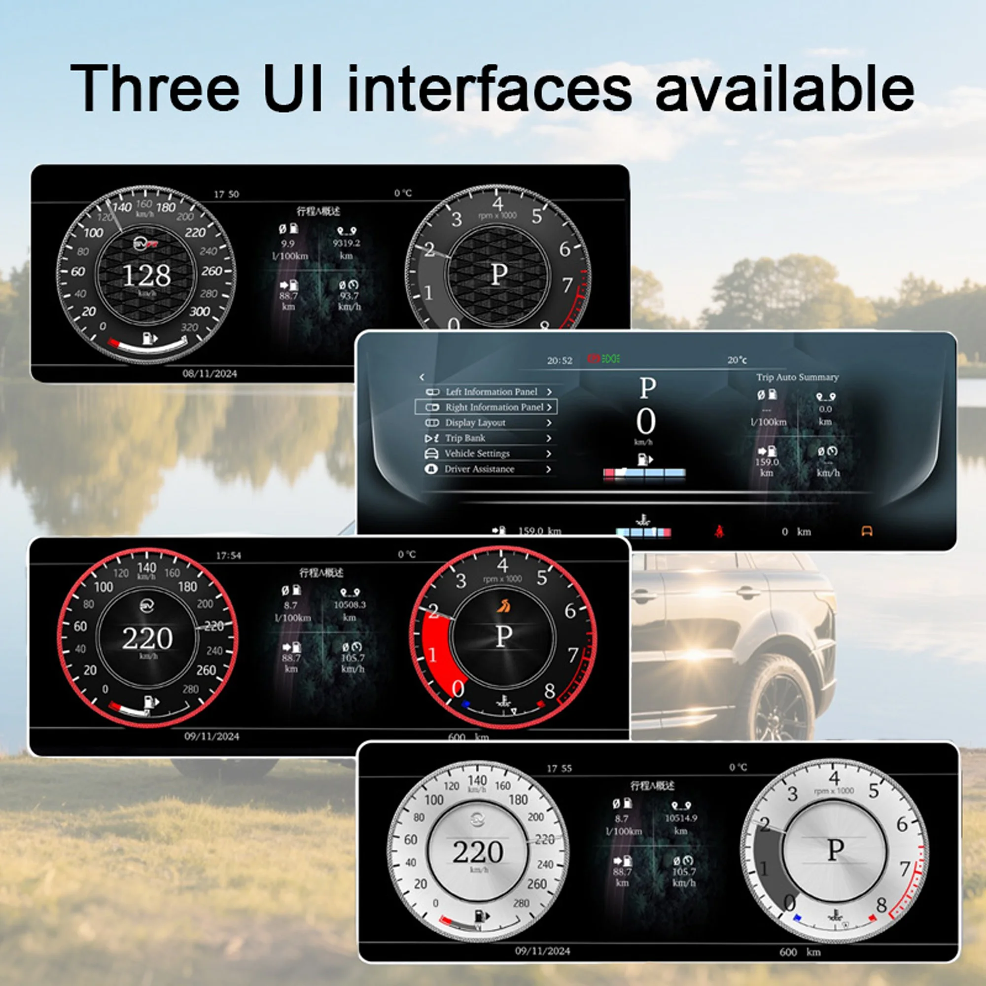 Digital Instrument Cluster For Land Rover Discovery Sport 2015-2019 Speedometer,