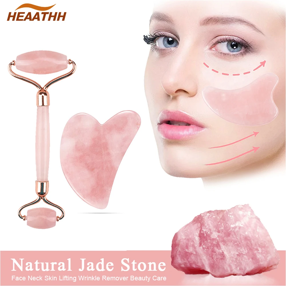 

Natural Jade Gua Sha Scraping Massage Tool Facial GuaSha Massager Face Back Arm Neck Shoulder SPA Acupuncture Therapy Treatment