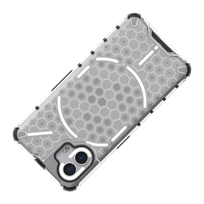 Luxury Transparent Shockproof Armor Case with Hard PC Back Cover
