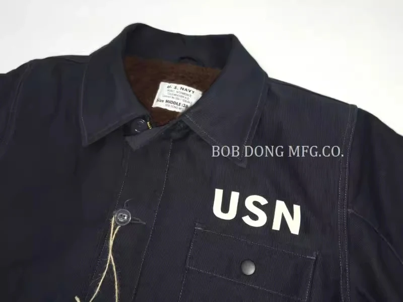BOB DONG A-2 Intermediate Deck Jacket Vintage Warm Work Coat Military Outerwear 4