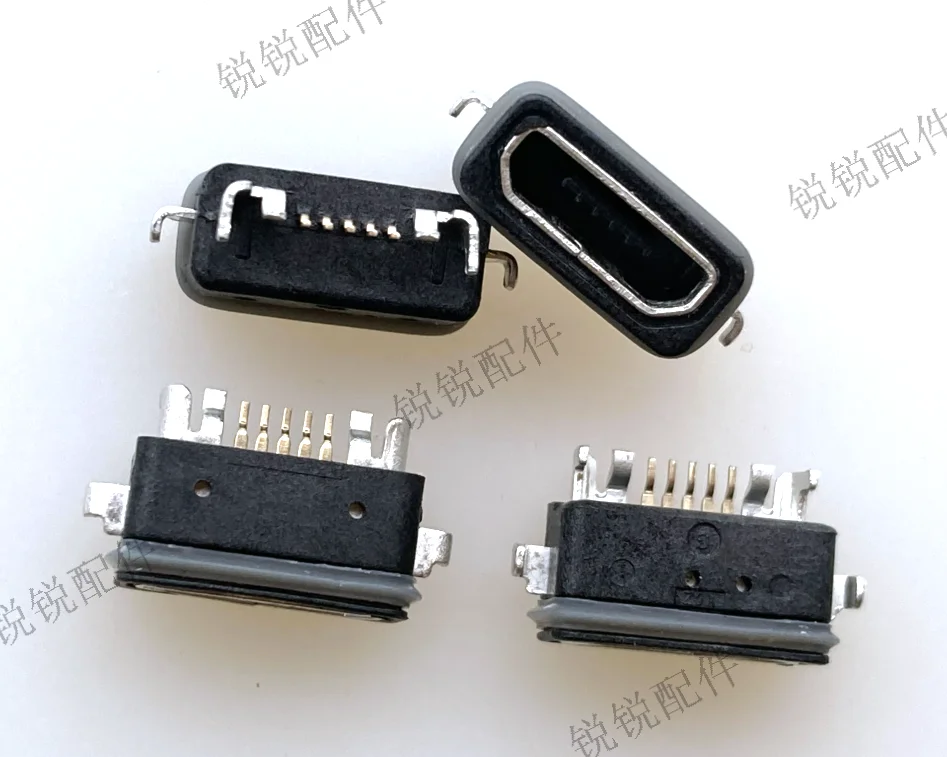 

Бесплатная доставка для разъема MICRO USB 5P, водонепроницаемый задний разъем, женское основание, потайной Плоский порт USB, зарядный порт