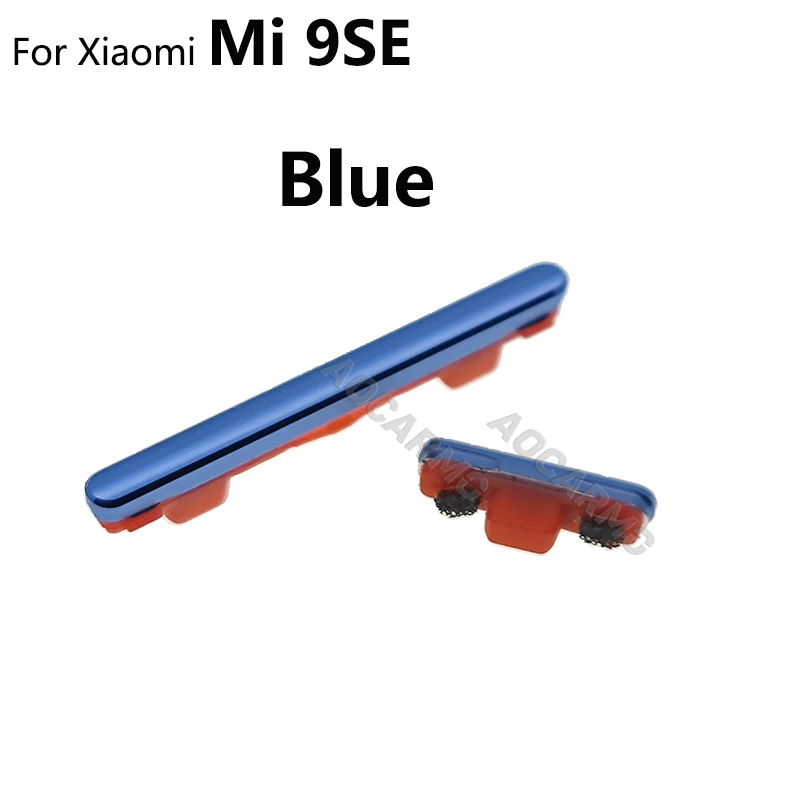 Aocarmo Side Button Key Volume For Xiaomi Mi 9 SE mi9 Power ON/OFF Volume Up/Down Replacement Repair Parts