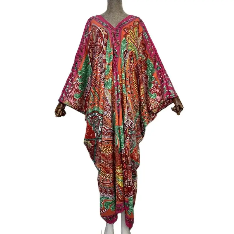 beach Party Elegant Dress Muslim Abaya kaftan caftan Bazin Robe Gown Sexy Lady Party maxi fashion beach
