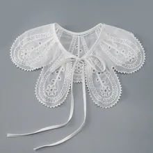 

Women Lace Fake Collar with Small Shawl All-match Embroidered Fake Collar Clothing Decoration Accessories