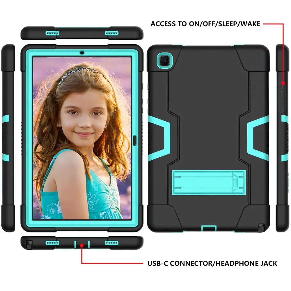 Per Samsung Galaxy Tab S6 Lite 10.4 Sh-P613 Sh-P619 2022 Custodia Antiurto Eva Full Body Cavalletto Stand Kid Safe Copertura Non Tossica