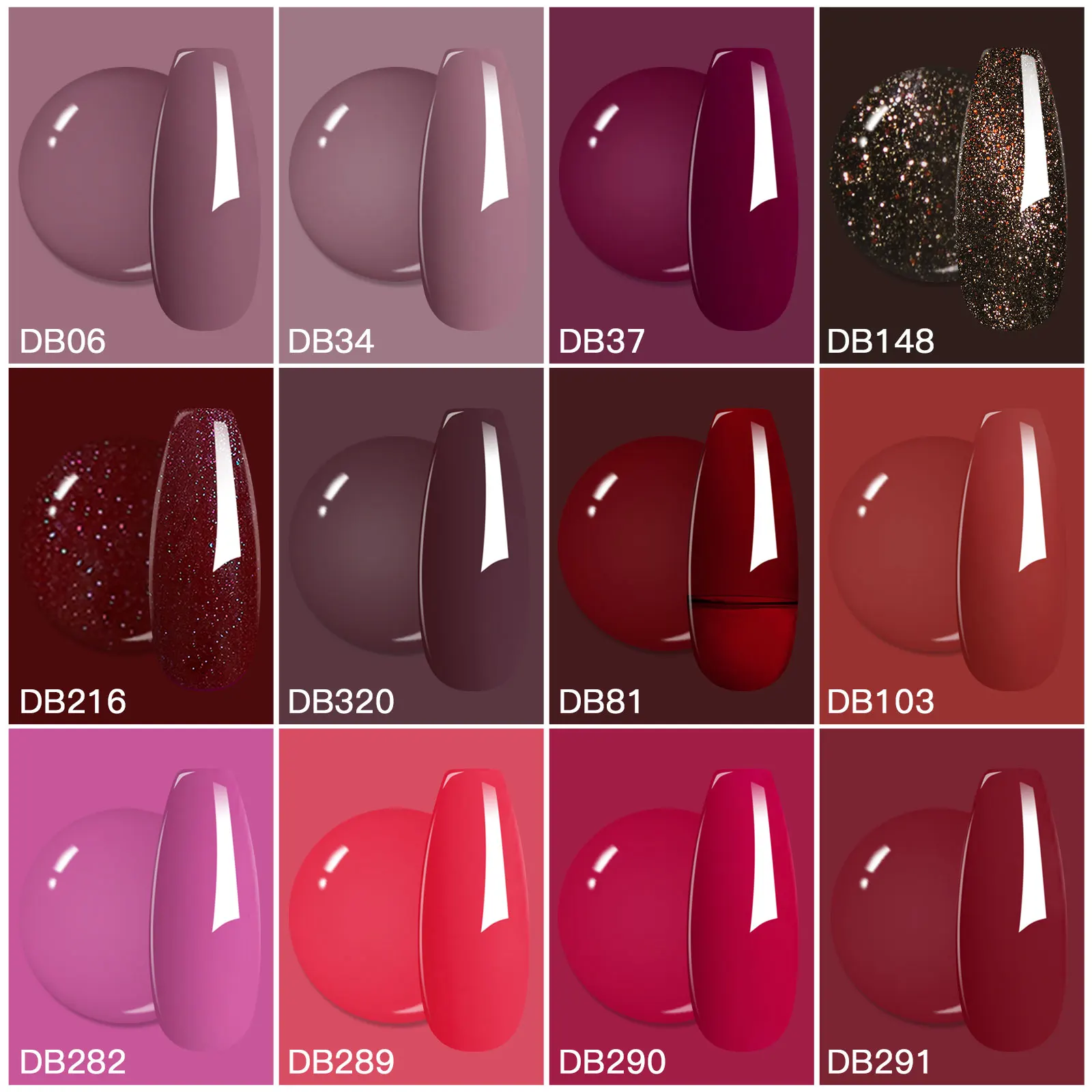 12PCS/SET 6ml Color Nail Gel Polish Set Kits Base Top Coat Varnish Soak Off UV Gel LED Semi Permanent All For Manicure Nail Art 3