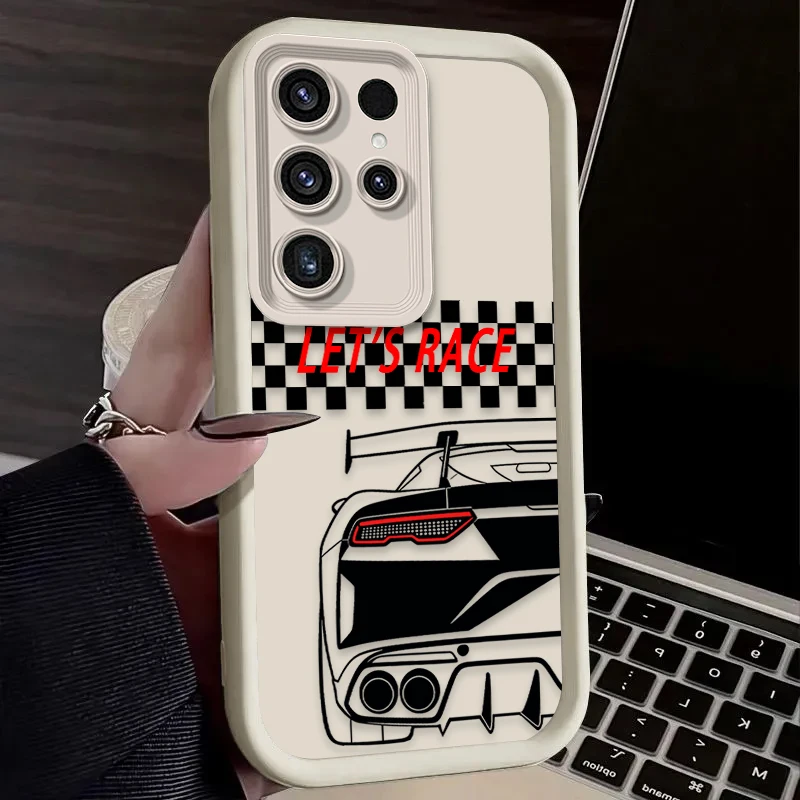 Stylish Sports Car Themed Soft Phone Case Cover