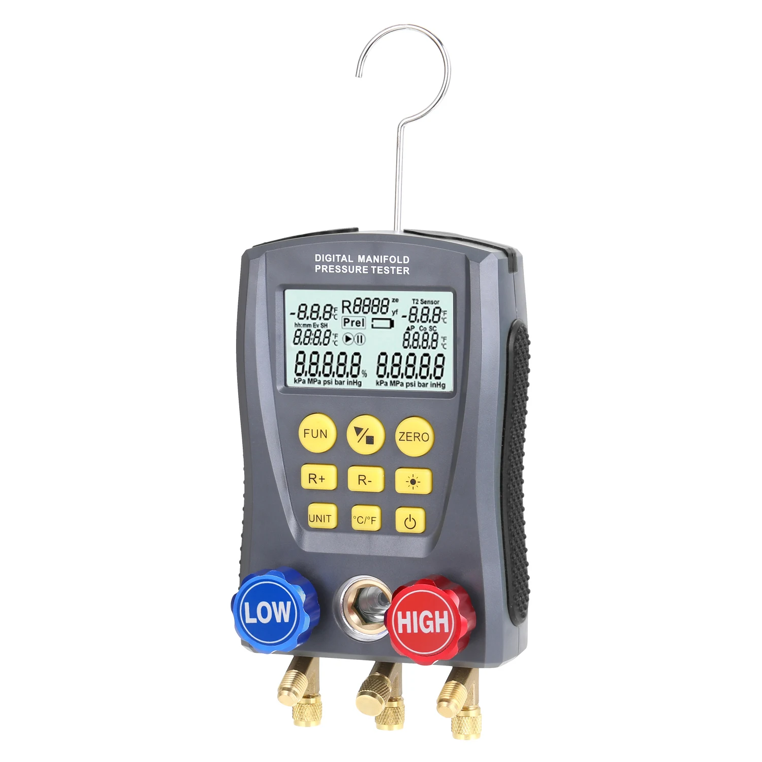 

Manifold gauge Air Conditioner Refrigerant Leak Manifold HVAC Vacuum Pressure Temperature Tester Digital Manifold Gauge Meter