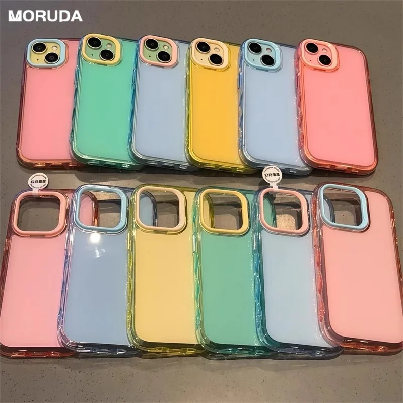 FashionJellyCandyColorContrastCaseforiPhone1615ProMax14Plus131211SoftTPUAirbagBumperShockproofThinCover-AliExpress202192403