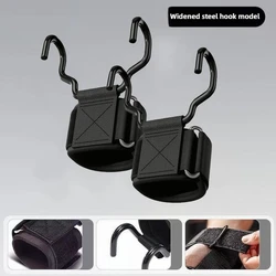 Enhanced Grip Weight Lifting Straps with Wrist Support for Fitness and Power Training (Widen Black - 2pcs)