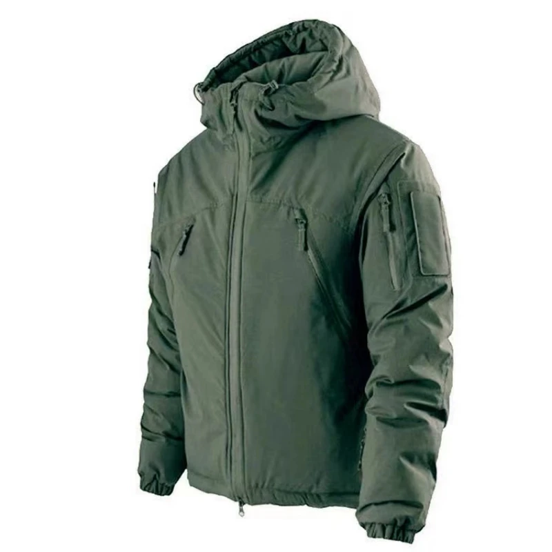 2.0 Upgrades Tactical Jacket Men Outdoor Hiking Windproof Warm Hooded Windbreaker Coat Camo Cotton Clothes Winter Jackets Male 6