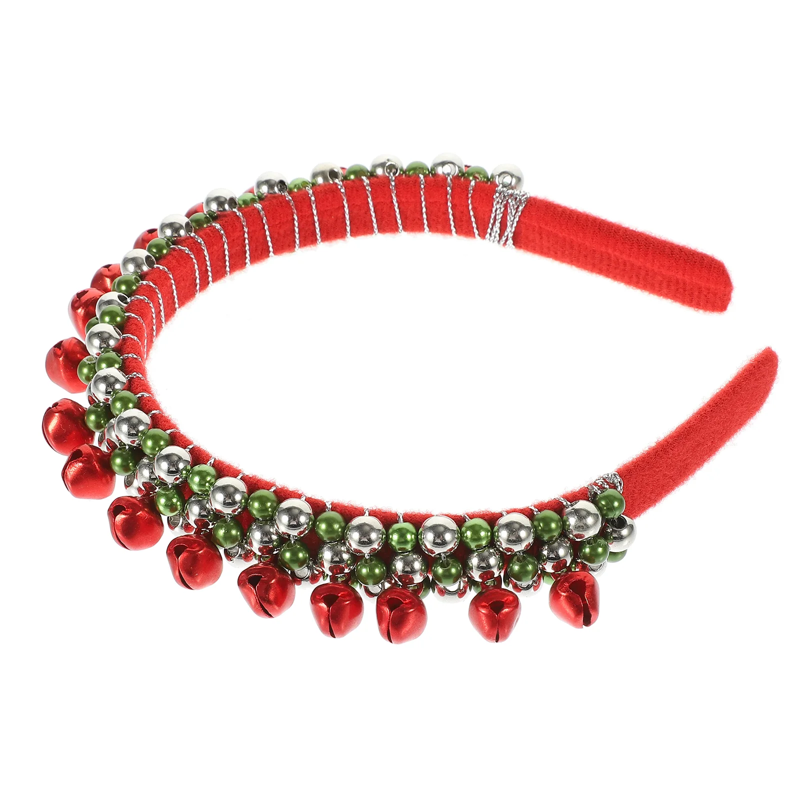 

Christmas Party Colorful Bell Headband Wide-brimmed (red) Holiday Hair Accessories Women Headbands Ornaments Cosplay Toppers