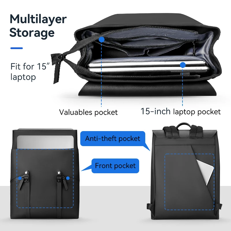 Waterproof Large Capacity Anti Theft Backpack for Men