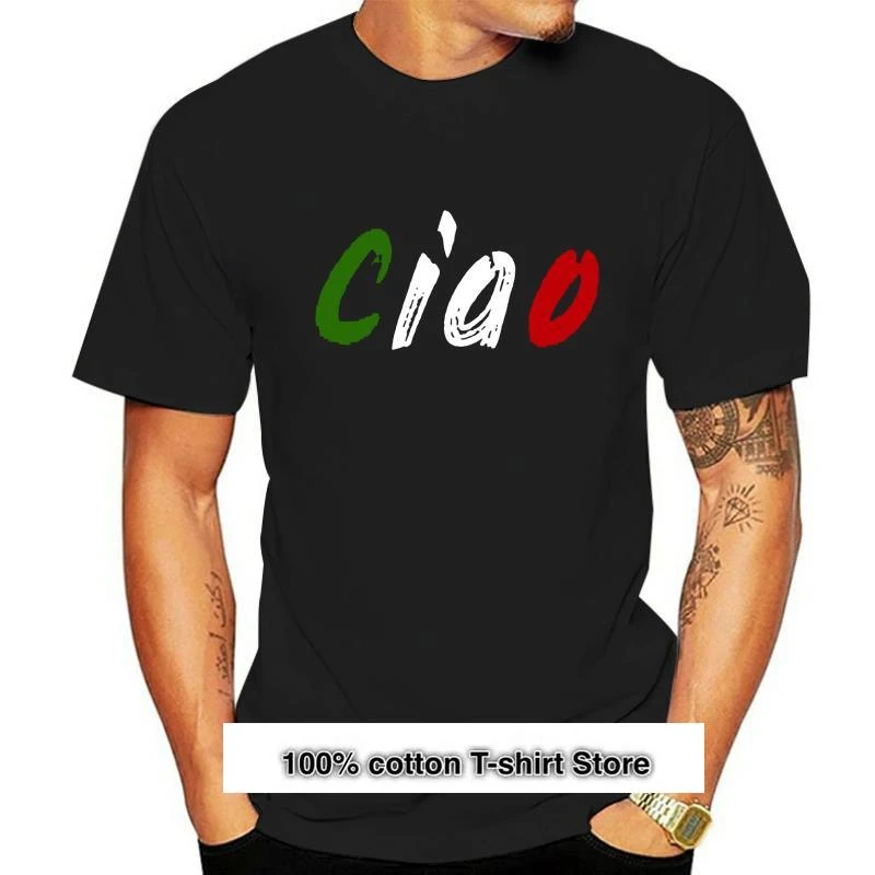 Camiseta italiana Ciao, ropa, felicitación desde Italia, 4924| | -  AliExpress