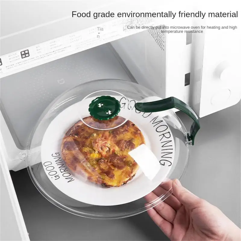 Microwave Fresh-keeping Vegetable Cover Anti-Sputtering Microwave Food Cover Oven Oil Cap Rice Kitchen Supplies 1/2PCS microwave splatter cover