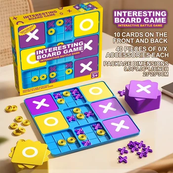 Gioco da Tavolo Strategico Classico OX, Set di Gioco Interattivo e Divertente per l'Intrattenimento