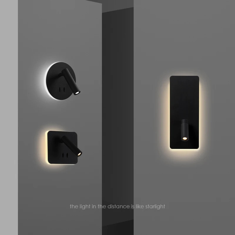 13W Wall Light Backlight 350 degree rotation adjustable Wall Lamp Hotel Bedroom Bedside Study Reading Sconce Lamp With switch led light led wall lamp wall light led reading light