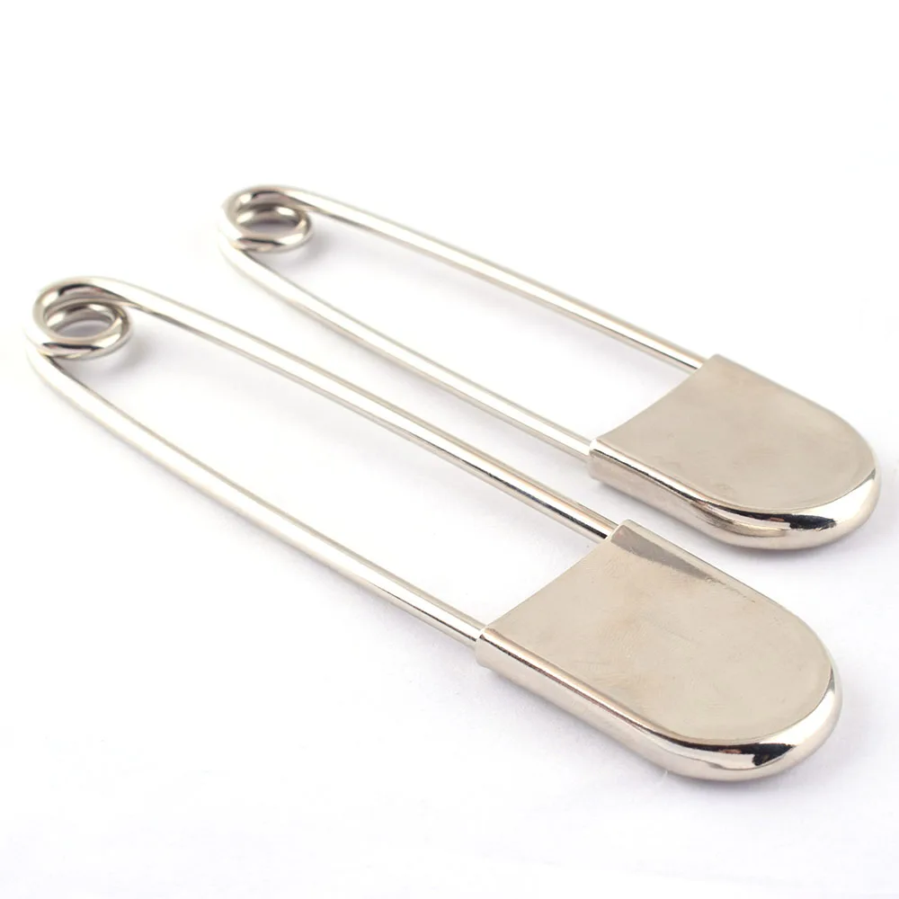 Huge Safety pins Large Safety Pin Big Over Sized Laundry Pins Silver  Blanket Pin 128mm/108 for creative crafting 2pcs - AliExpress