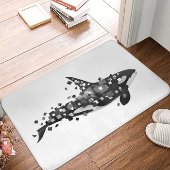 미끄럼 방지 카펫 골절 킬러 고래 도어매트, 거실 욕실 매트, 웰컴 플로어 러그