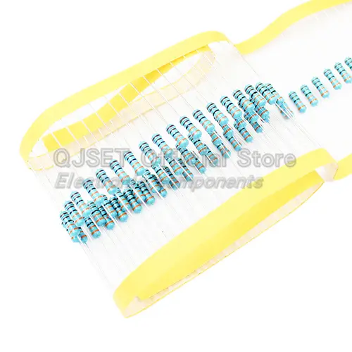 50pcs 1/2W Metal Film Resistors 1% 0.5W 10R 15R 47 100 200 220 470 510 Ohm 1K 2.2K 4.7K 10K 47K 100k 200k 220k 510k 470k 1M Ohms - Image 3