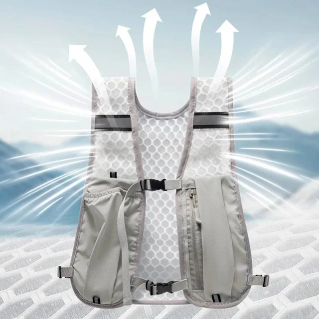 Running Hydrating Vest Backpack Ultralight Hydration Jogging Vest Men Breathable Marathon Bicycle Bag Water Bottle 500ML 3