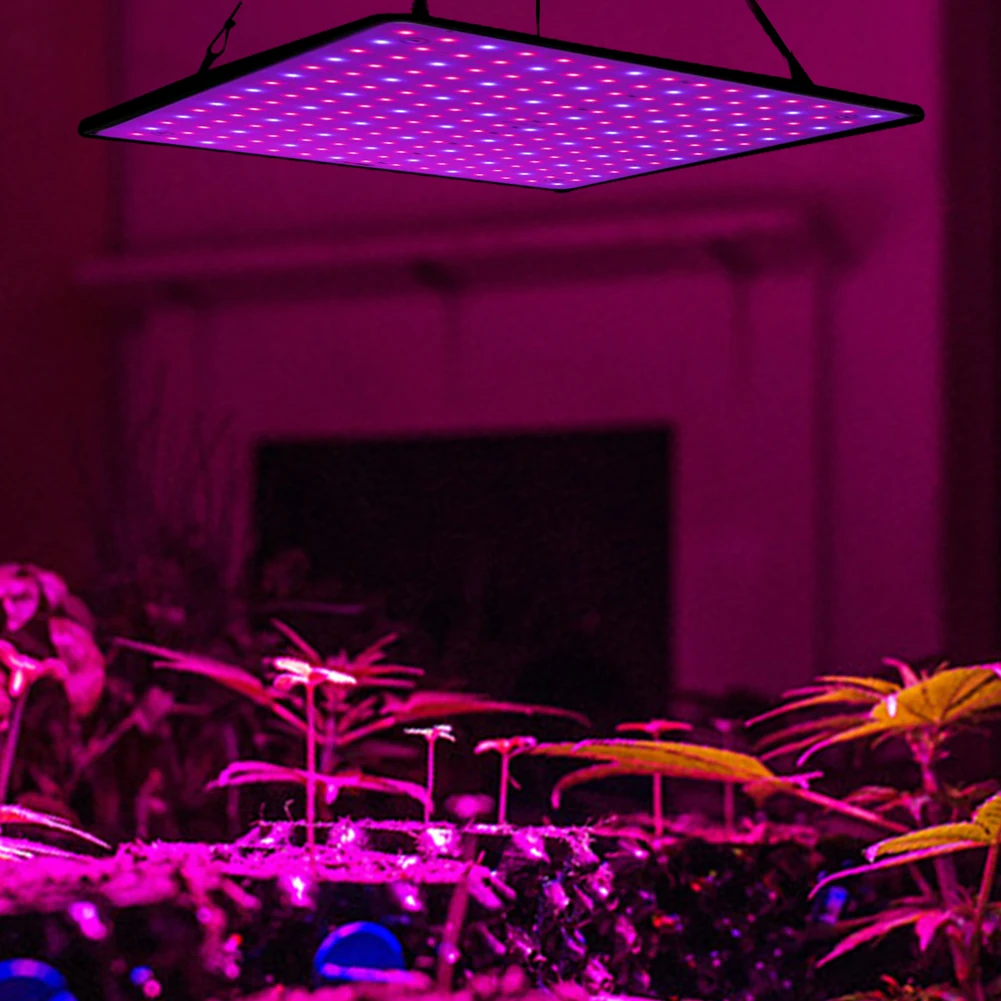 풀 스펙트럼 성장 라이트 레드 블루 LED 225 LED 성장 램프, 실내 원예 야채 재배 텐트용 풀 스펙트럼 식물 램프, 45W