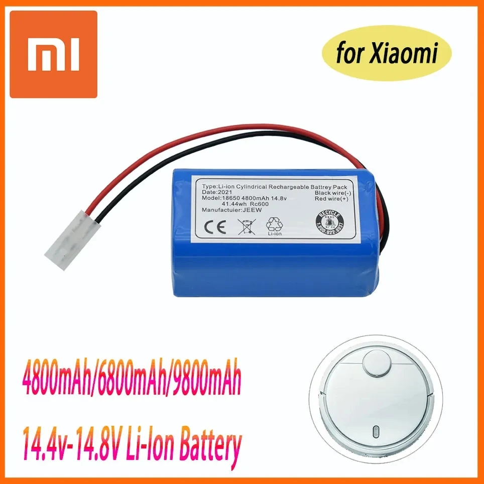 4800mAh 14.8V Xiaomi Original Li-Ion Battery for Xiaomi G1 MI Robot Vacuum Mop Essential MJSTG1 Robot Vacuum Cleaner Accessories