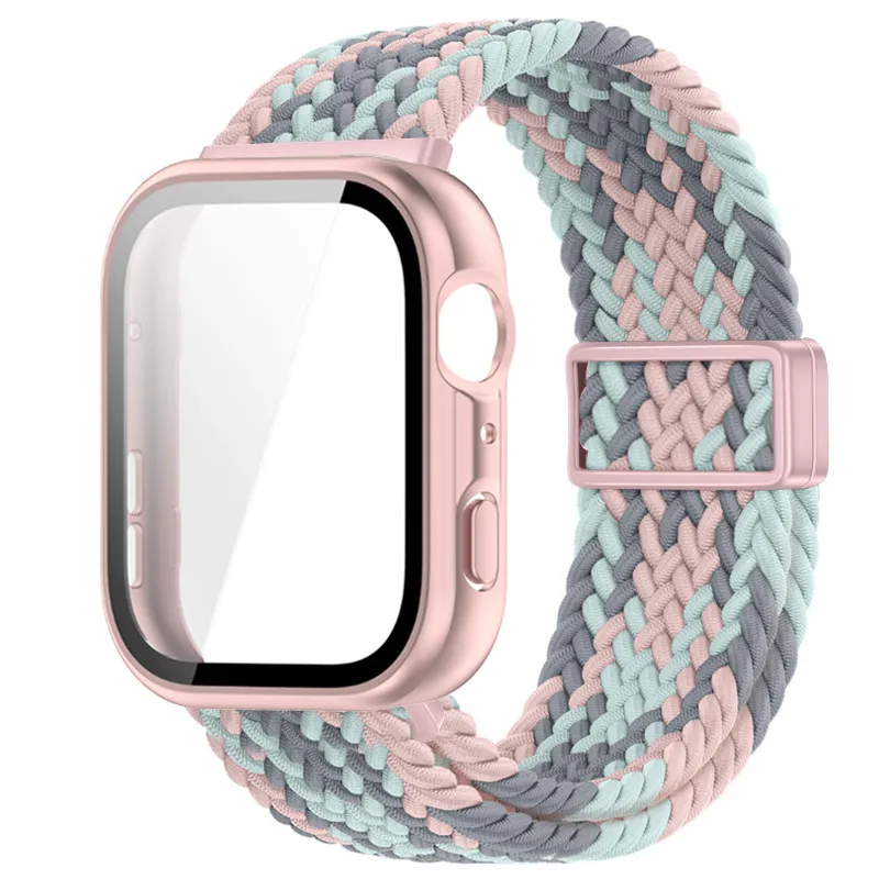 Braided Nylon Strap with Magnetic Buckle and Protective Screen Cover