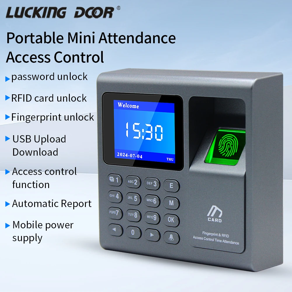 Biometric Attendence Machine Fingerprint Scanner RFID EM Access Control ...