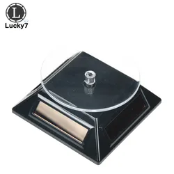 Solar-Powered 360° Rotating Jewelry and Accessory Display Stand - Available in Four Colors (Black)