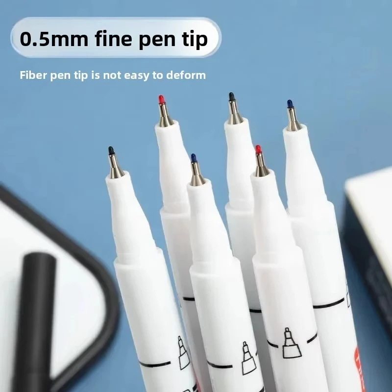 Set of 4/12 Extra Fine Tip Magnetic Dry Erase Markers - Multicolour Stationery