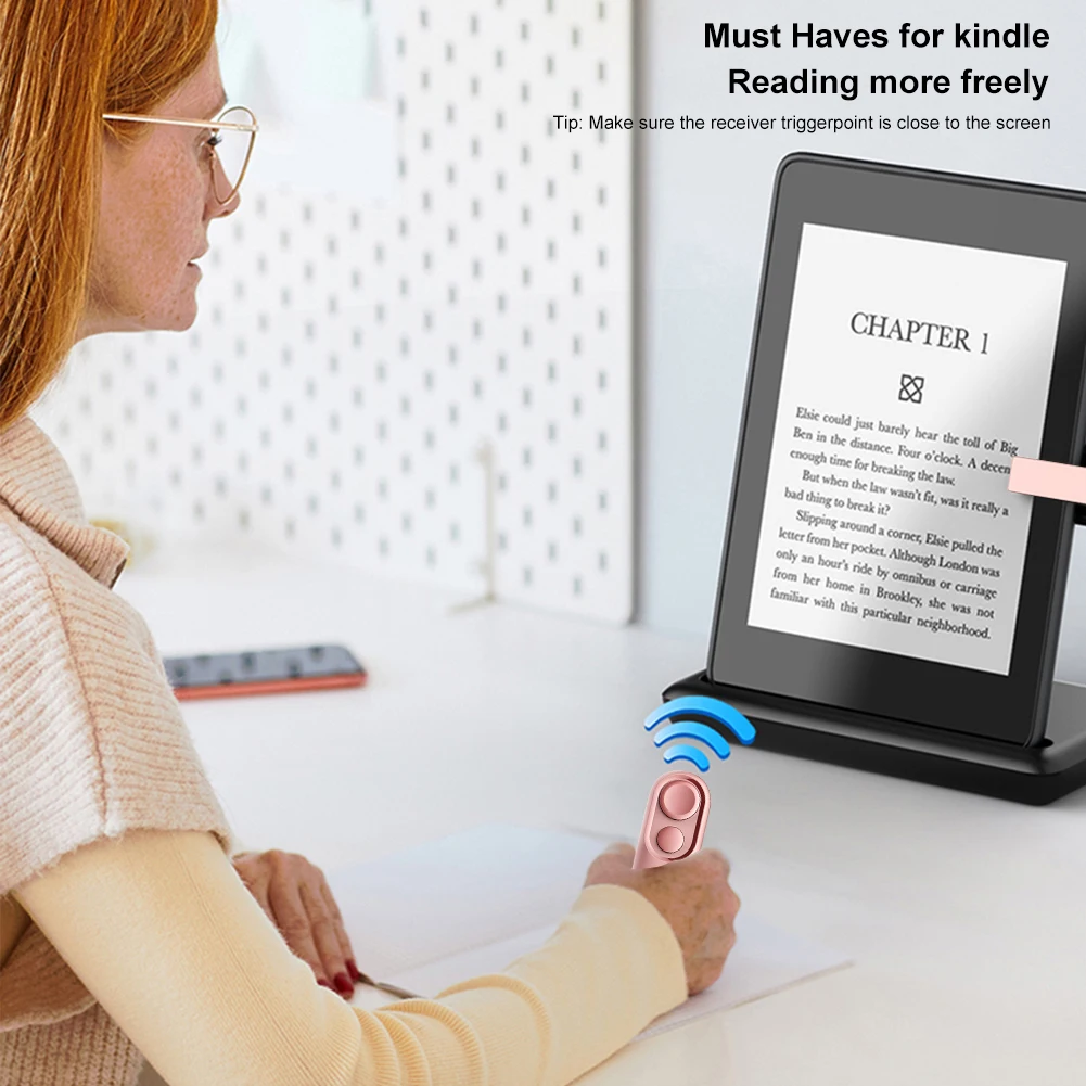 Wireless Remote Page Turner for E-Readers and Tablets