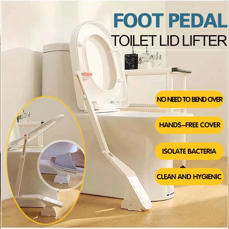 

Universal Touchless Toilet Lid Lifter Anti-dirty Foot-operated Toilet Seat Lid Holder Device Bathroom Accessories