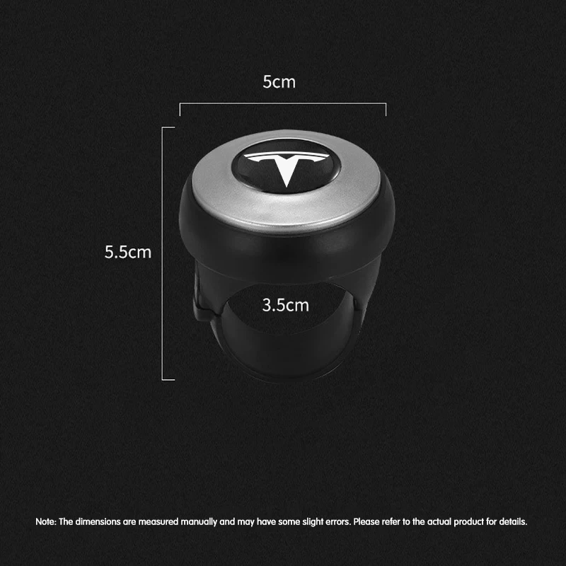 Car 360&deg; Steering Wheel Spinner Knob Power Handle Ball Turning Helper Auxiliary Booster Strengthener For Tesla Model 3 S X Y