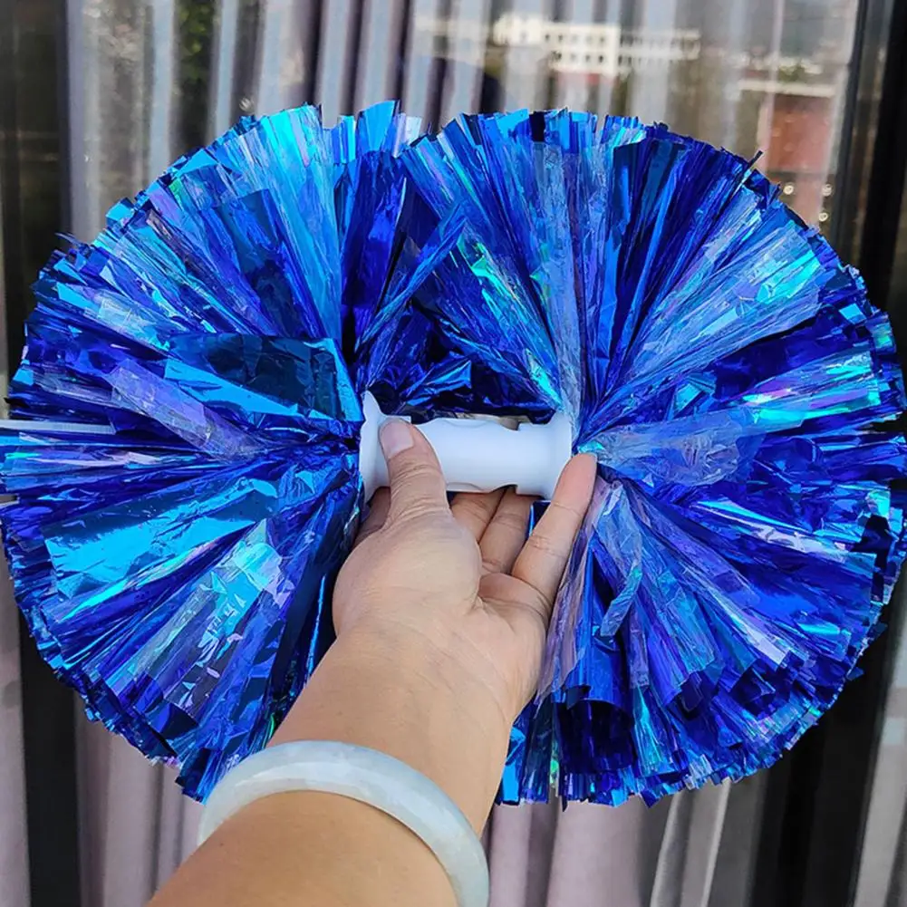 Double Head Metallic Streamer Cheer Pompoms Cheerleading Cheering Pom Pom Ball Team Sports Spirit Party Cheerleading Poms cheerleading pom poms,cheerleading ball