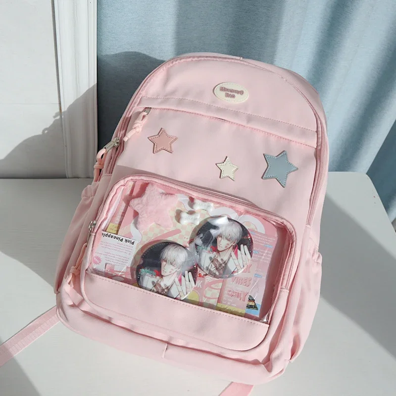 thumbnail image 1 of Mini mochila linda Y2K para mujer, bolso Kawaii, mochila transparente para chica dulce, mochila con personalidad, bolso de hombro de moda, 1 of 5
