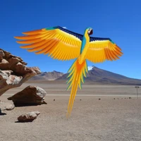 Free shipping parrot kites flying toys for kids kites string line nylon kites factory wind kite children volantin kite flying 1
