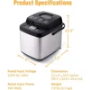 Bread Maker With Carrying Handle, 19-in-1 1.5 Lb Loaf Breadmaker, Automatic Keep Warm & 3 Crust Color, Compact Bread Maker 2