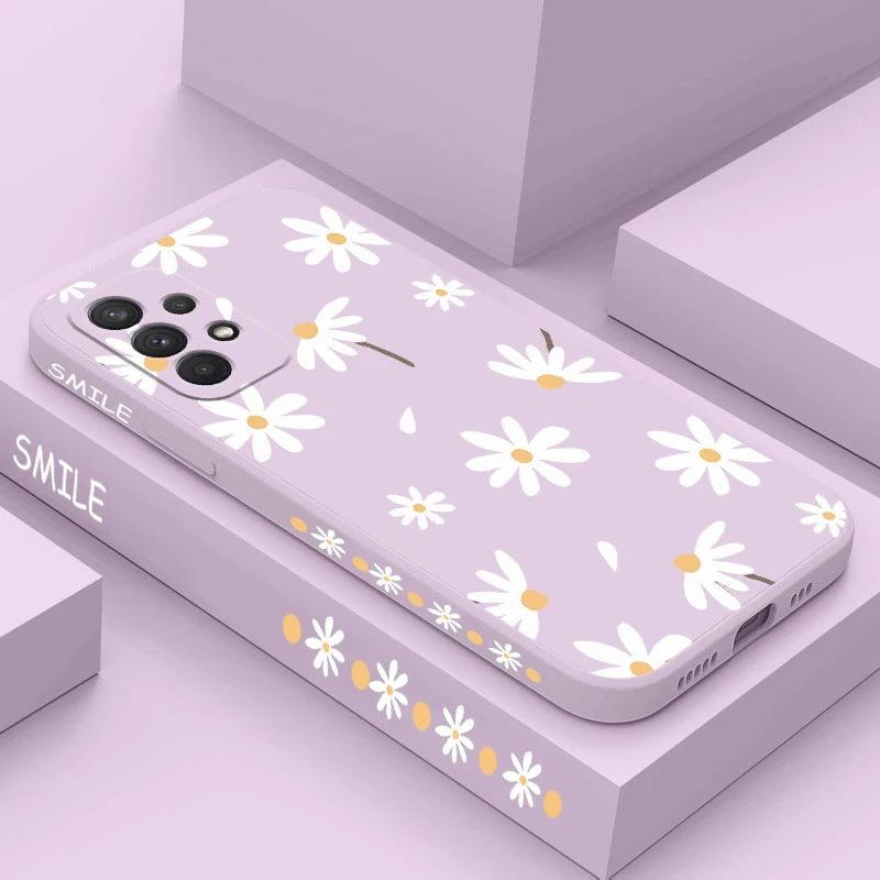 White Sunflower Silicone Phone Case - Shatterproof Camera Protection with Thin Soft Back Cover