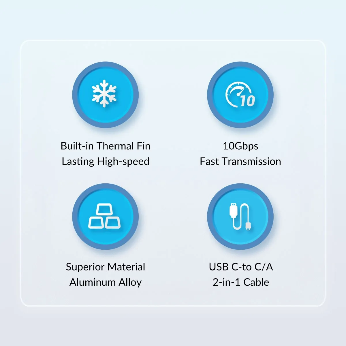 m.2 nvme ssd gabinete 10gbps pcie m2