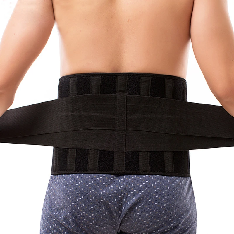 

4 Bone Back Brace Waist Support Lumbar Orthopedic Posture Corrector Belt Pain Relief Breathable Health Care Men Women