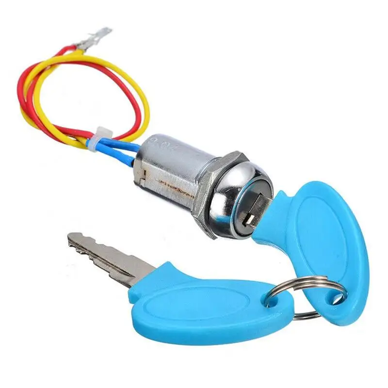 1 Set 2 Wire Key Ignition Switch Lock For Motorcycle Electrical System motorcycle key cylinder lock motorcycle key accessories motorcycle keys