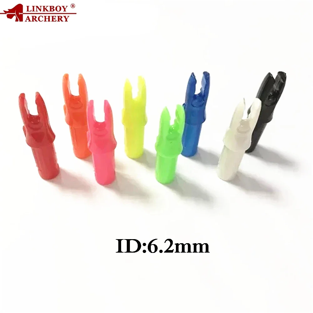 Archery Arrows Archery Arrowhead Archery Arrow Feathers Archery Arrow Nocks 12/24pcs Linkboy Archery Carbon Arrows for ID6.2mm Internal Arrow Nocks F Shaft Compound Bow Accessories Hunting